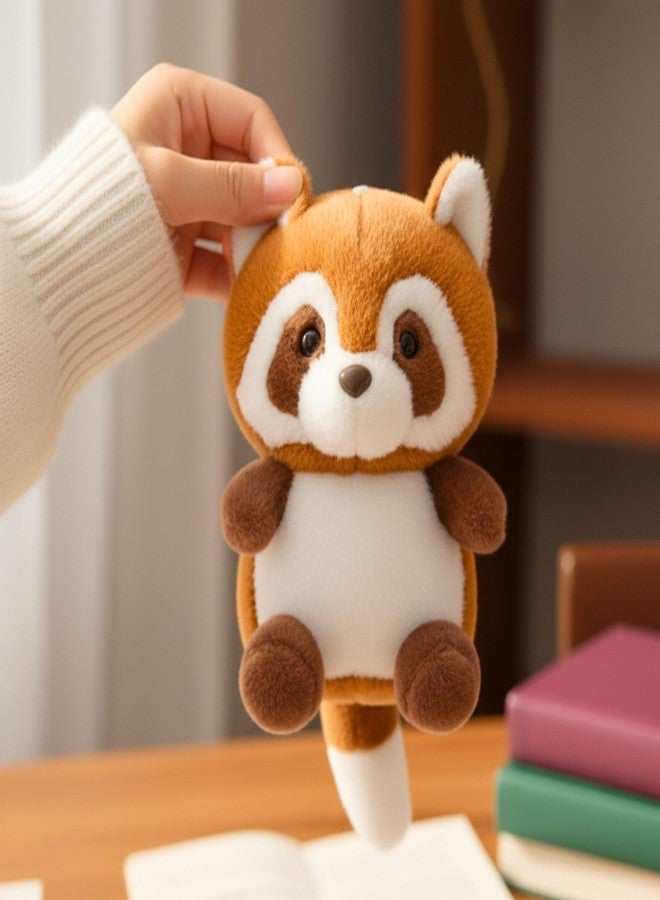Tickles Cute Raccoon Soft Stuffed Plush Animal Toy for Kids Boys & Girls Birthday Gift (Color: Brown & White, Size: 23 cm) - Image 2